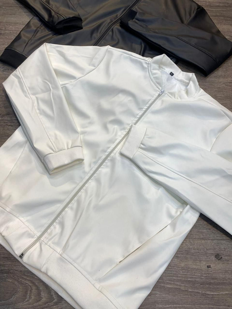 Jaqueta Couro Modelo ZARA - Branca
