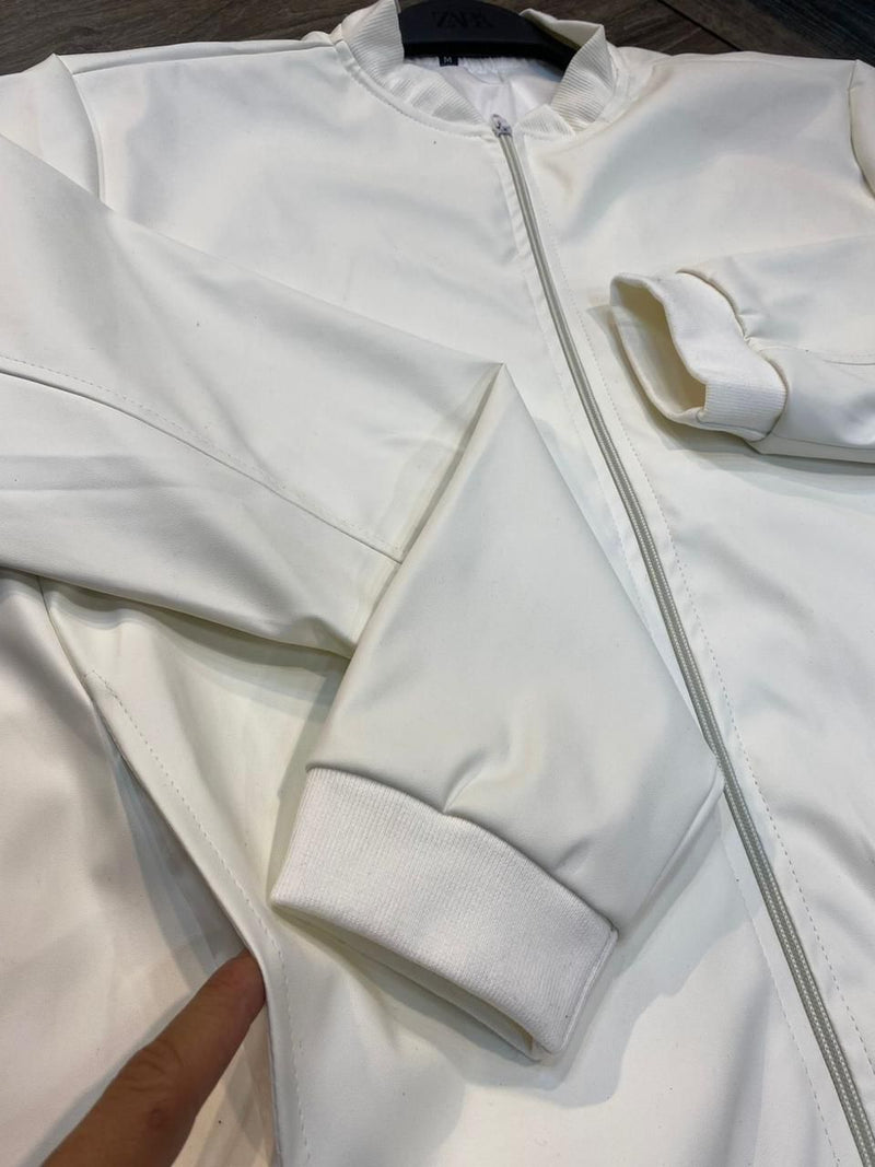 Jaqueta Couro Modelo ZARA - Branca