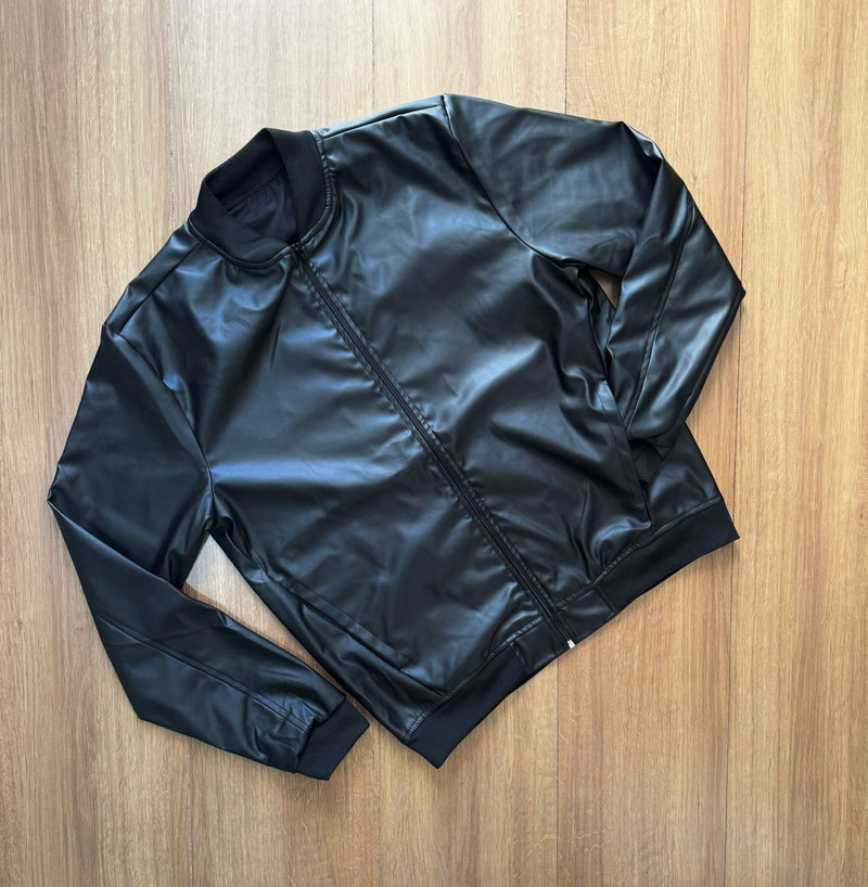 Jaqueta Couro Modelo ZARA - Preto