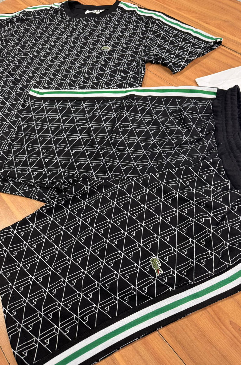 Conjunto Lacoste - Suedine