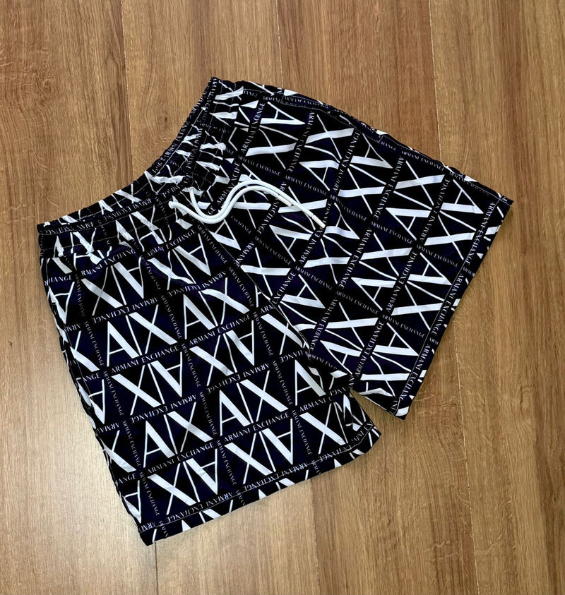 Bermuda Armani Exchange "A" grande - Tactel com elastano