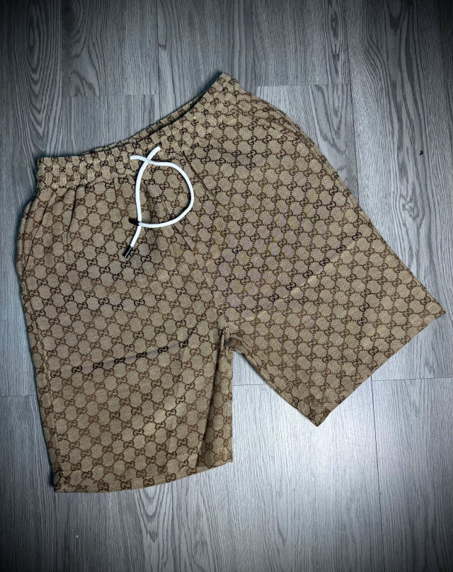 Bermuda Importado GUCCI | Bege com Estampa GG Mini