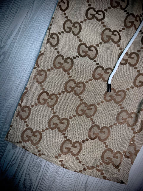 Bermuda Importado GUCCI | Bege com Estampa BIG GG