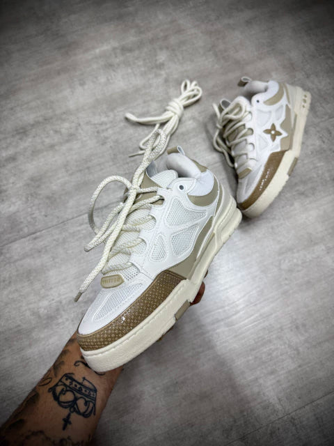 Tênis Louis Vuitton Sk8 - Bege