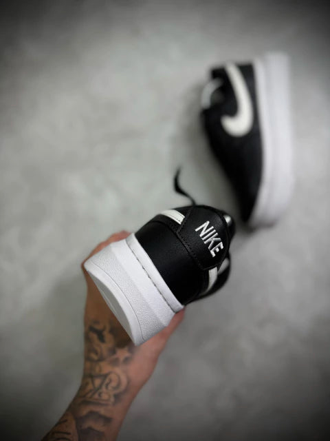 Tênis Nike Court Vision | Sola Alta - Preto/Branco